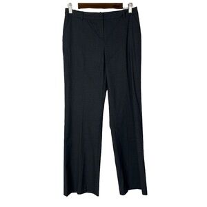Halogen Petite Gray Micro Plaid Taylor Fit Bootcut Dress Pants 4P